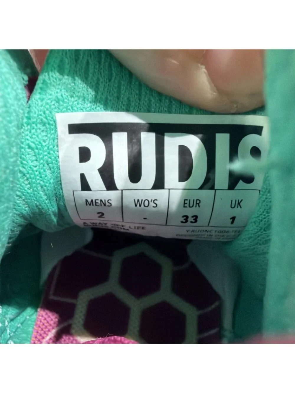 Rudis Colt 3.0 US Size 2 Kids Wrestling Boxing Shoes 'Teal' Suede/Mesh